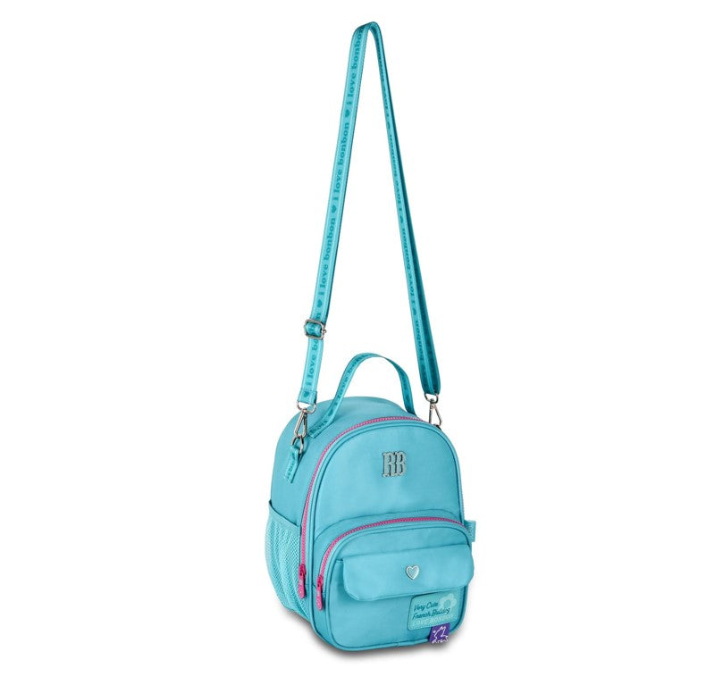 Kit Mochila de Rodinhas Rebecca Bonbon Color Pop Miçangas + Lancheira e Estojo