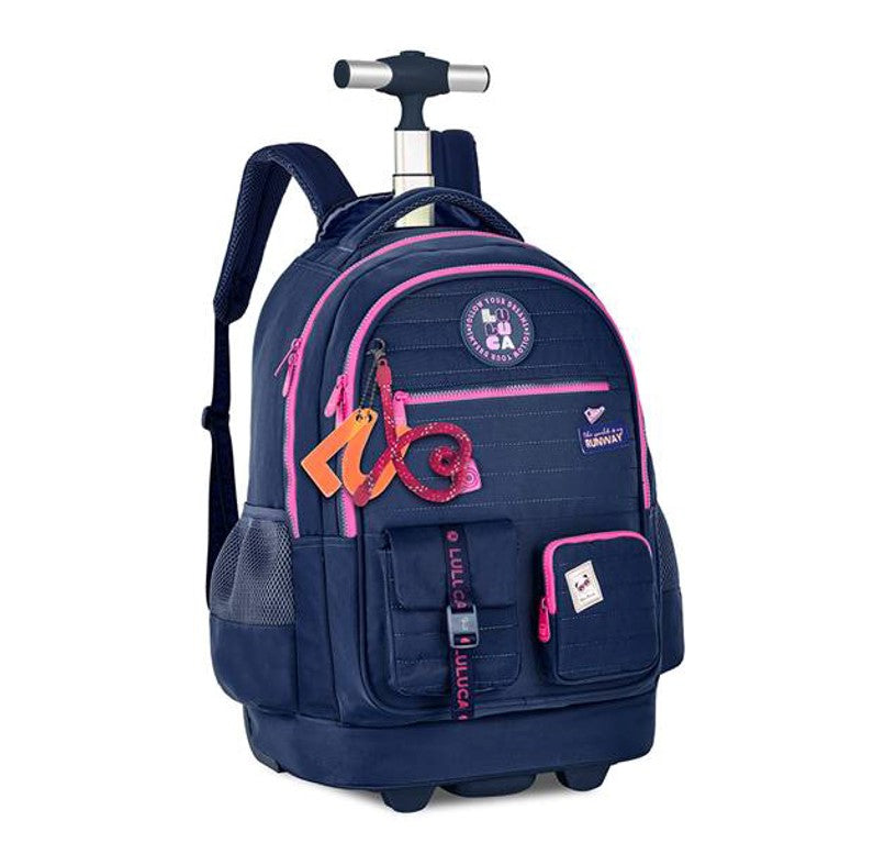 Kit Mochila de Carrinho Luluca Lancheira e Estojo LU24634
