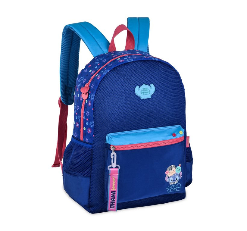 Kit Mochila de Costas e Estojo Box Infantil Disney Stitch Tsum Tsum