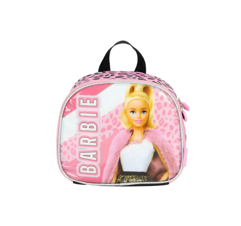 Kit Mochila de Rodinhas Infantil Lancheira + Estojo Barbie