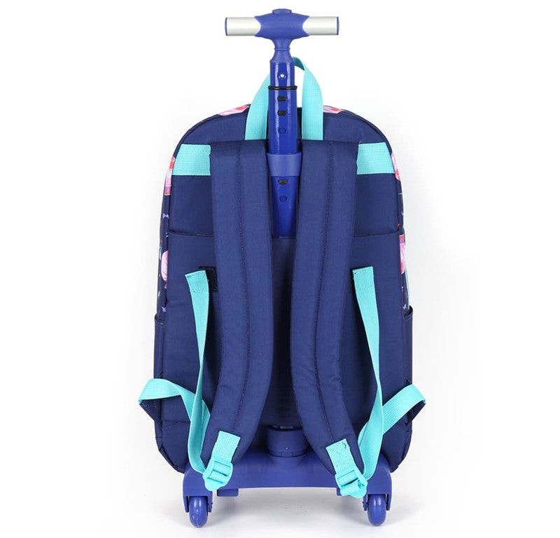 Kit Mochila de Rodinhas Infantil Disney Divertidamente com Lancheira Roxo