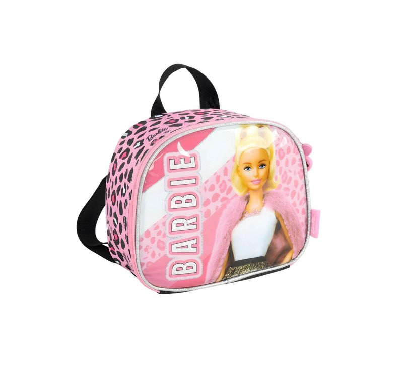 Kit Mochila de Rodinhas Infantil Lancheira + Estojo Barbie