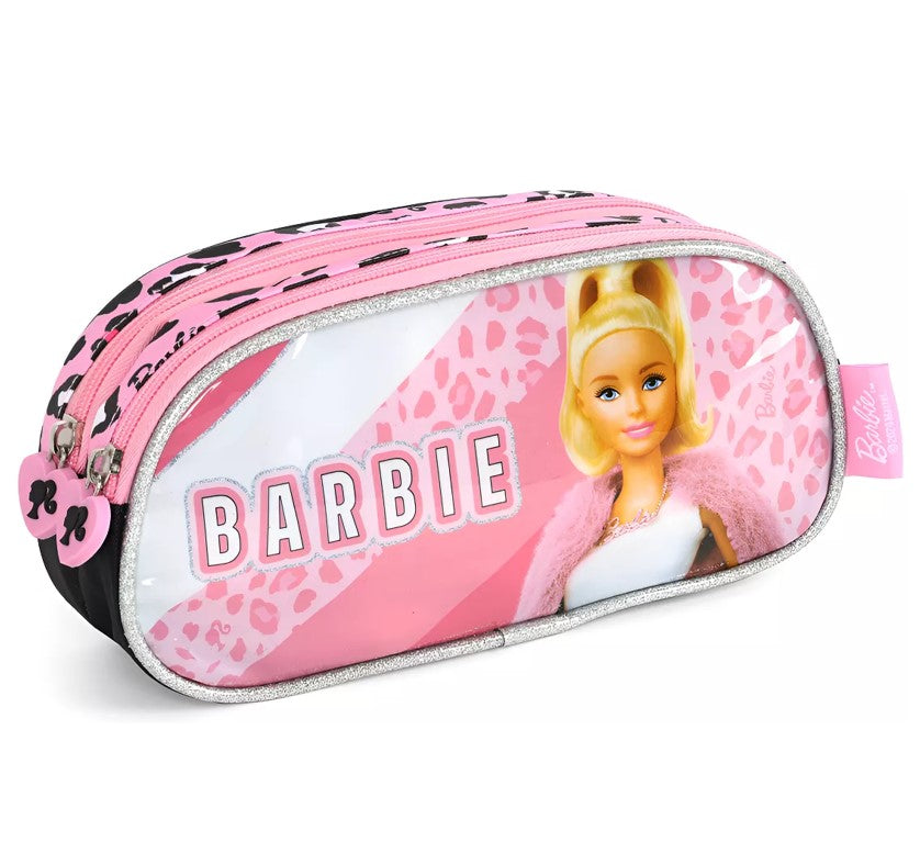 Kit Mochila de Rodinhas Infantil Lancheira + Estojo Barbie