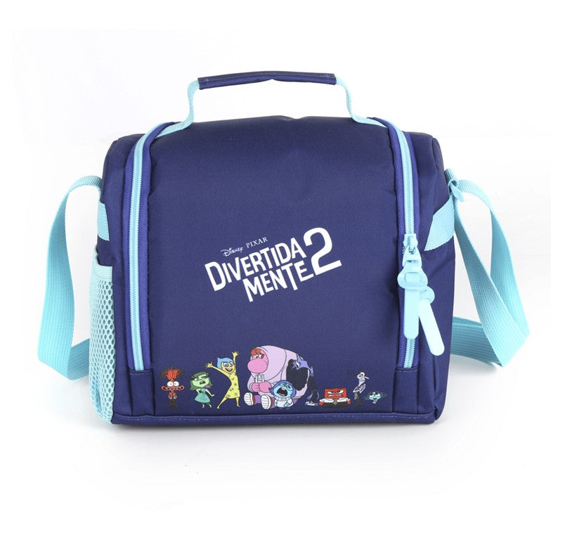 Kit Mochila de Rodinhas Infantil Disney Divertidamente com Lancheira Roxo