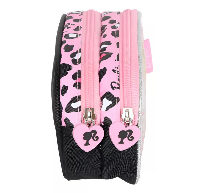 Kit Mochila de Rodinhas Infantil Lancheira + Estojo Barbie