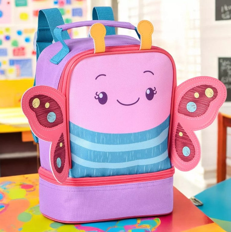 Kit Mochila De Rodinha + Lancheira Infantil Clio Pets Escola