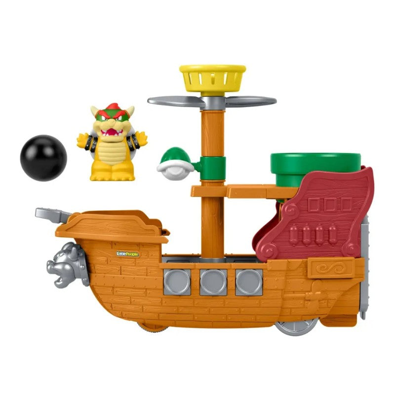 Brinquedo Little People Aerobarco do Bowser - Mattel