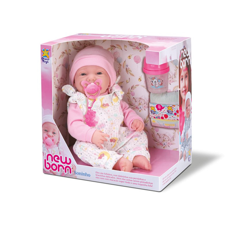 Boneca New Born Soninho - Divertoys