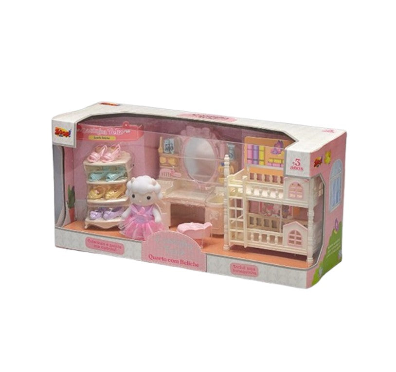 Casinha Feliz Conjunto Quarto com Beliche - Zoop Toys ZP01239