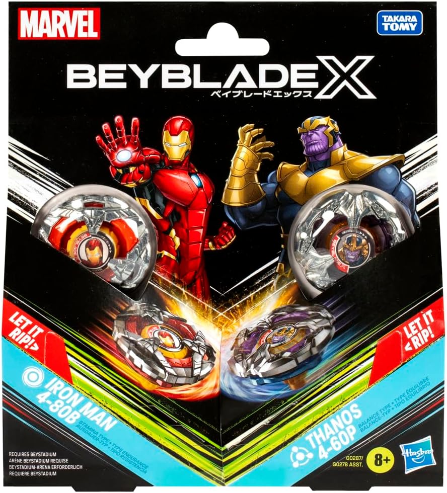 Conjunto Pião E Lançador Beyblade X Marvel - Hasbro G0287