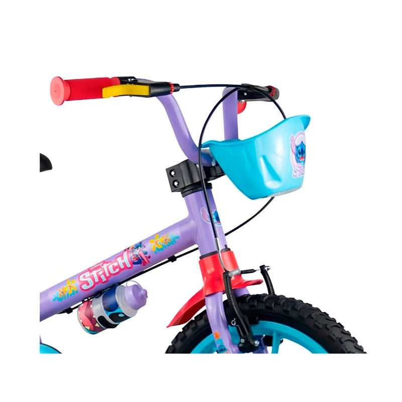 Bicicleta Infantil Aro 16 Disney Stitch 2 Lilás - Nathor