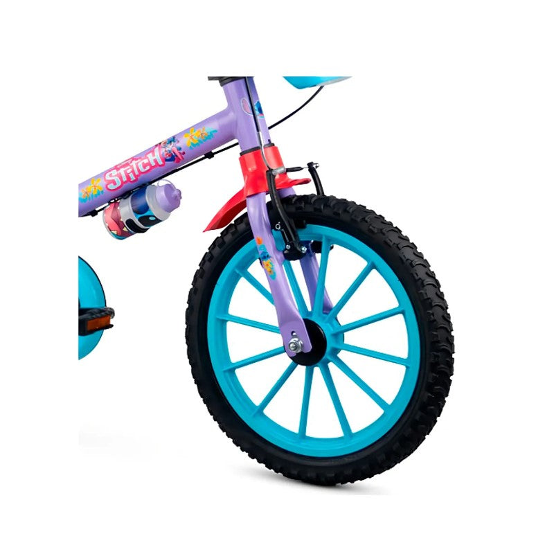 Bicicleta Infantil Aro 16 Disney Stitch 2 Lilás - Nathor
