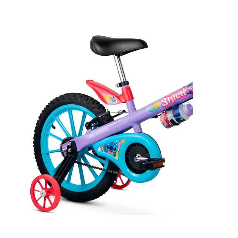 Bicicleta Infantil Aro 16 Disney Stitch 2 Lilás - Nathor