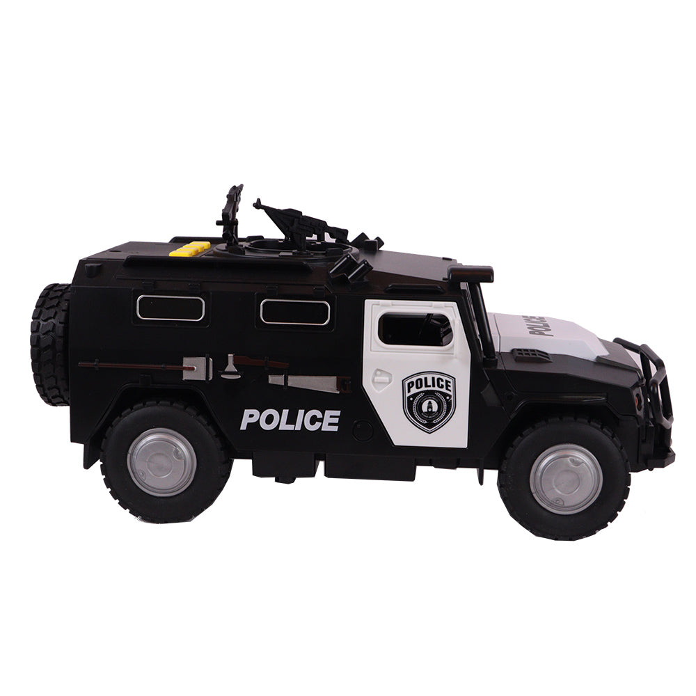 Carro Blindado Policial com Fricção Luz e Som - Shiny Toys