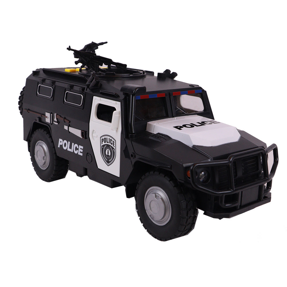 Carro Blindado Policial com Fricção Luz e Som - Shiny Toys