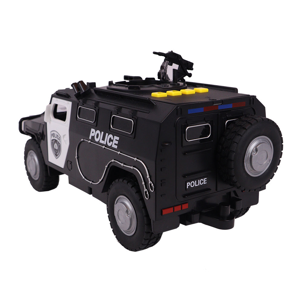 Carro Blindado Policial com Fricção Luz e Som - Shiny Toys