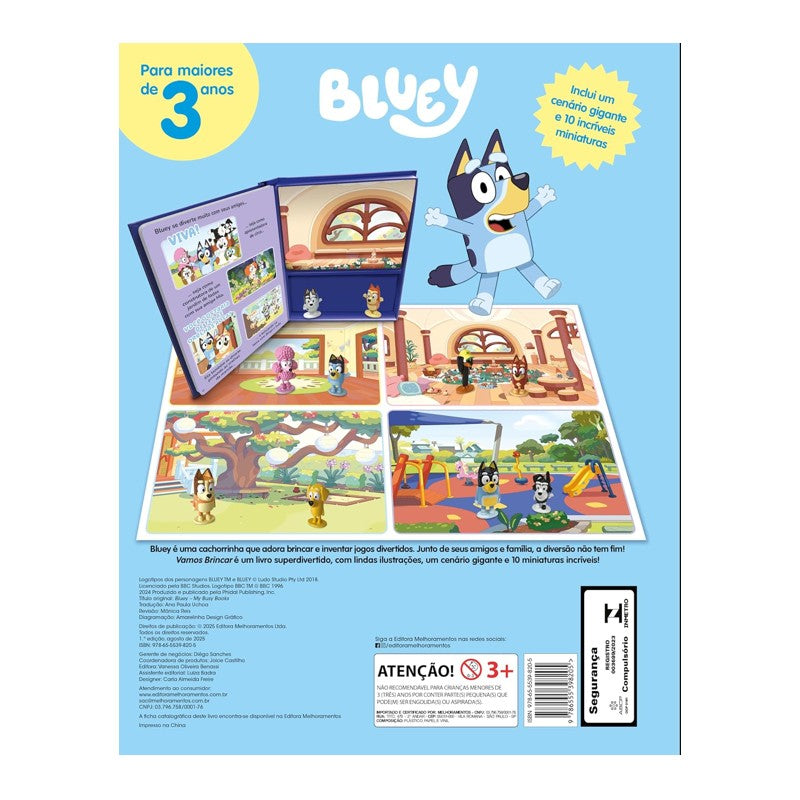 Livro Bluey Vamos Brincar - Melhoramentos