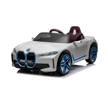 Carro Elétrico BMW I4 Branco 12v Com Controle Remoto - Zippy