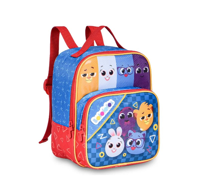 Kit Mochila Rodinhas Bolofofos Escolar Infantil Carrinho