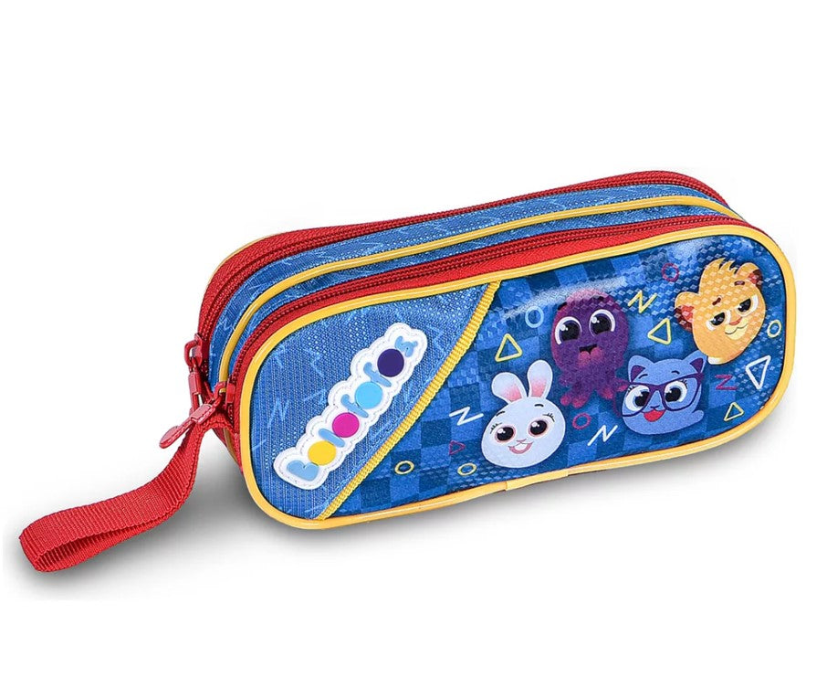 Kit Mochila Rodinhas Bolofofos Escolar Infantil Carrinho