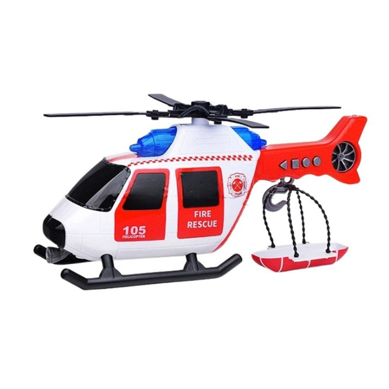 Helicóptero Bombeiro 1:10 com Guincho de Resgate Luz e Som - Brink Center