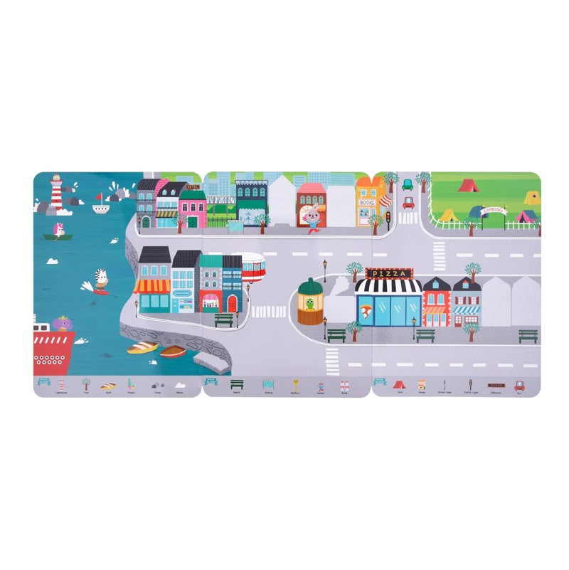 Livro de Adesivos em Silicone Cidade - Tooky Toy