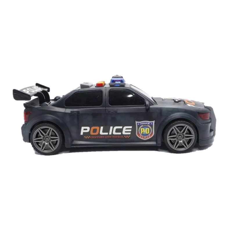 Carrinho de Polícia com Luz e Som Preto - Shiny Toys