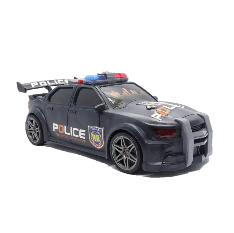 Carrinho de Polícia com Luz e Som Preto - Shiny Toys