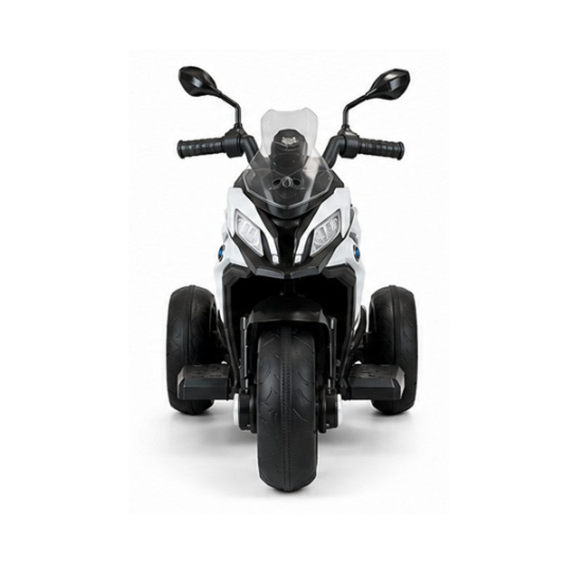 Moto Elétrica Branca Três Rodas 6V com Luz e Som - Brink Center