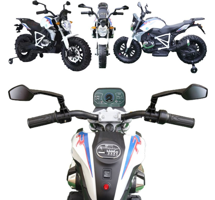 Moto Elétrica Infantil Ducati Monster 12V Branca