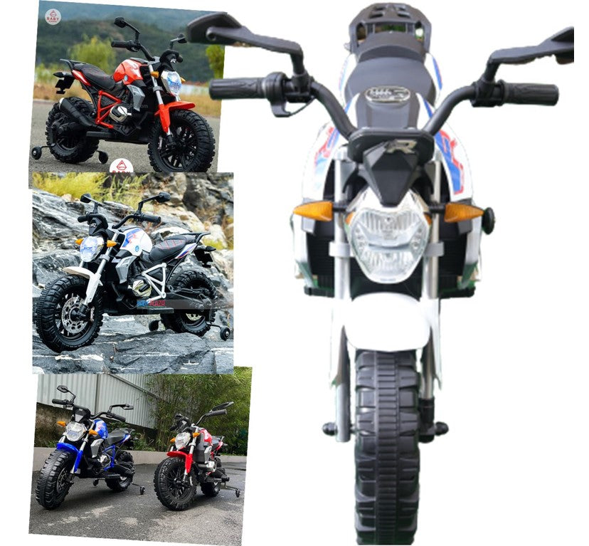 Moto Elétrica Infantil Ducati Monster 12V Branca