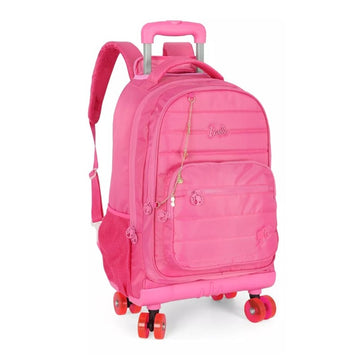 Mochila Roda 360° Barbie Fashion Pink - Luxcel