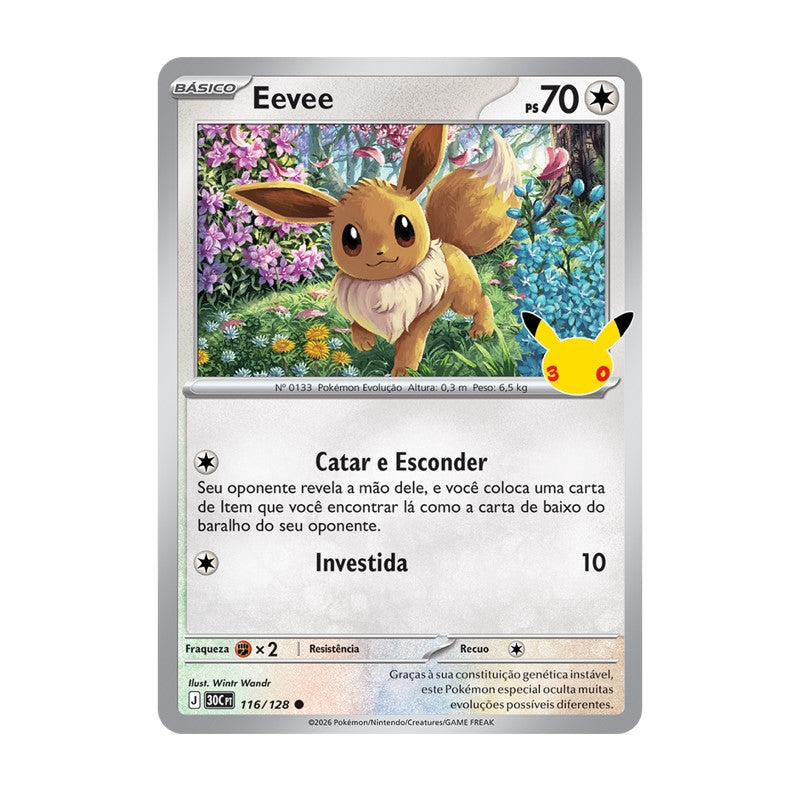 Blister Duplo Pokémon Celebração de 30 Anos com Moeda - Copag