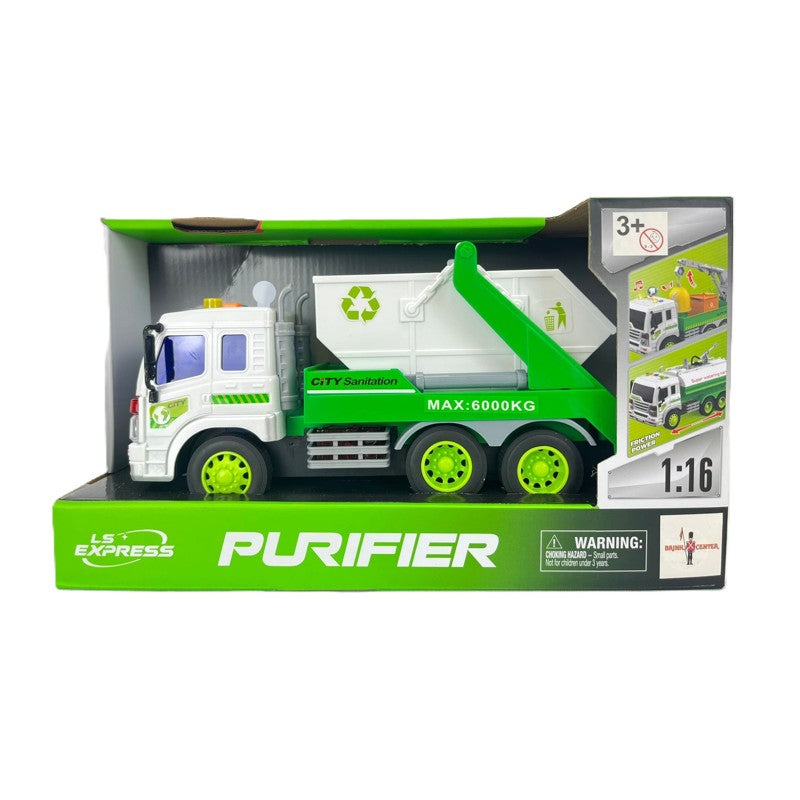 Caminhão de Reciclagem Caçamba c/ Luz e Som 1:16 - Brink Center