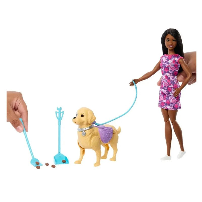 Barbie Boneca Brooklyn Passeio com Cachorrinho - Mattel