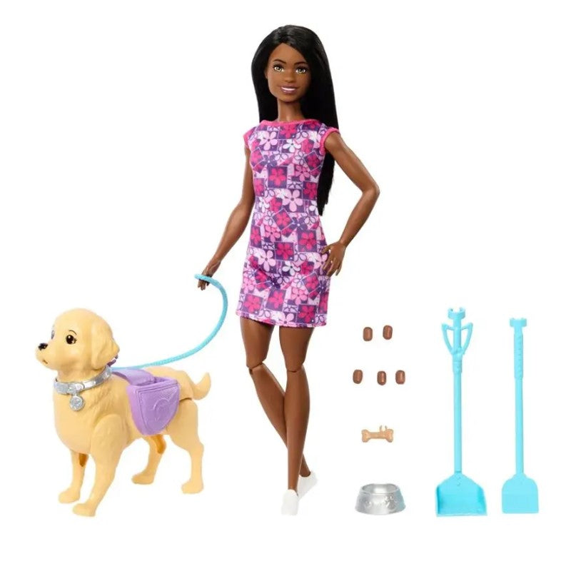 Barbie Boneca Brooklyn Passeio com Cachorrinho - Mattel