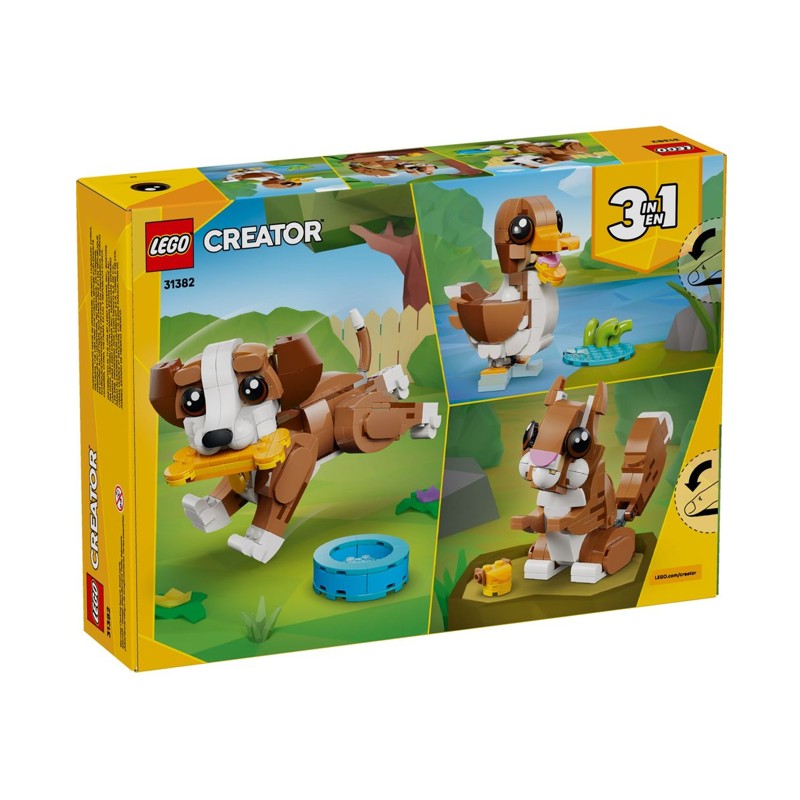 Lego Creator 3 em 1 Animais Fofos Cachorrinho Brincalhão - 31382