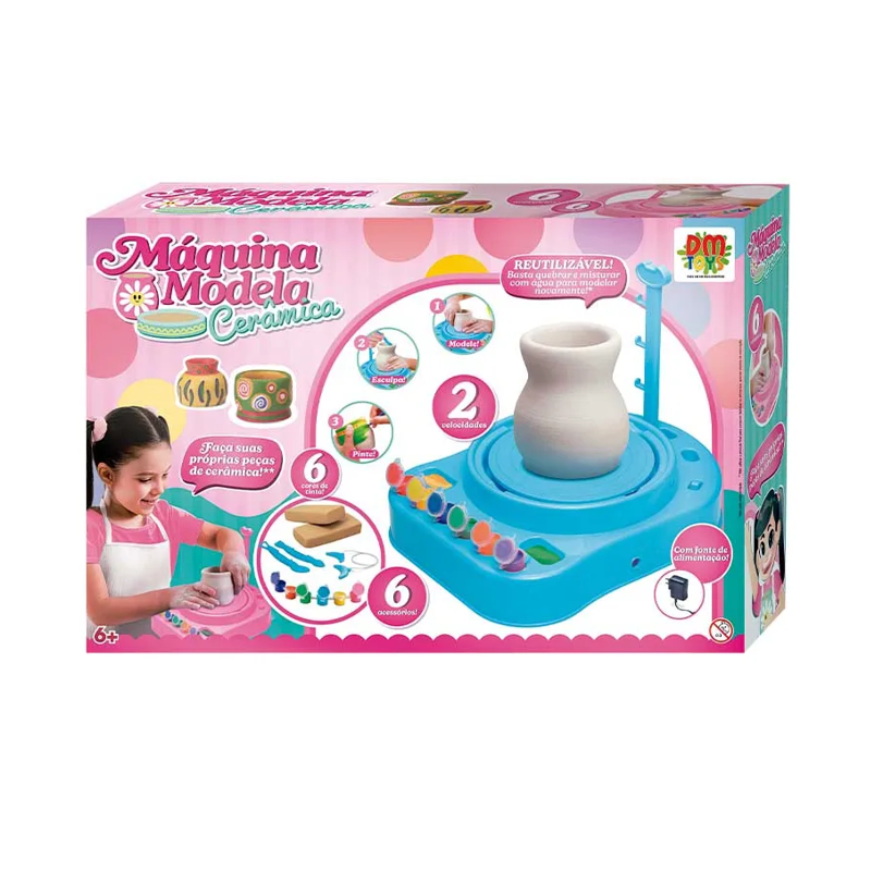 Brinquedo Máquina de Modelar Cerâmica - DM Toys