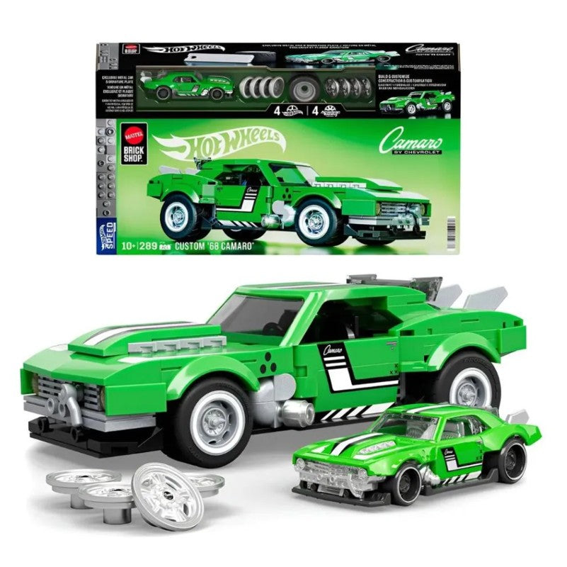 Hot Wheels Brick Shop Speed Custom 68 Camaro - Mattel
