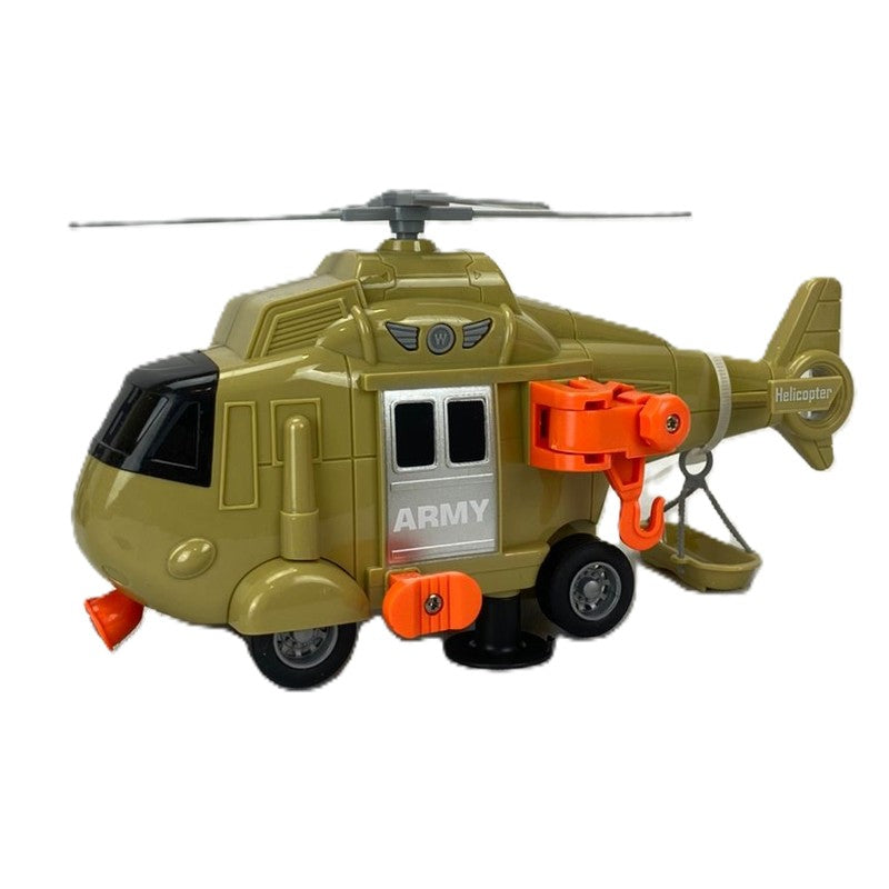 Caminhão Fricção 1:16 com Helicóptero e Dinossauro Luz e Som - Brink Center
