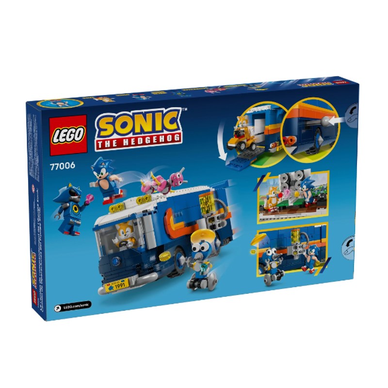 Lego Sonic the Hedgehog Caminhão de Comando Equipe Sonic