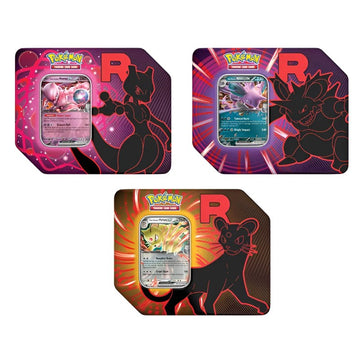 Equipe Rocket Pokémon Lata com Cartas Inglês - Galapagos