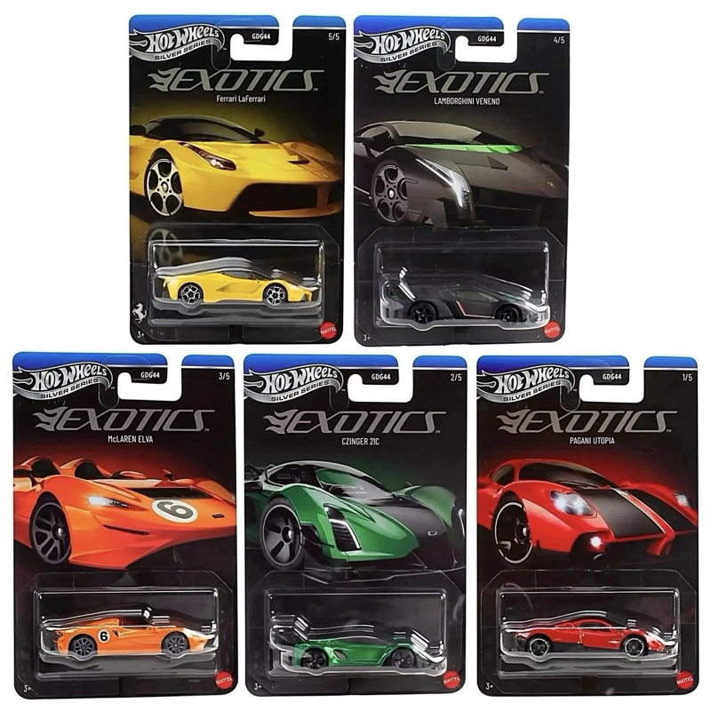 Hot Wheels Silver Series Exotics 1:64 - Mattel
