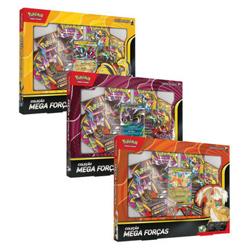 Pokémon Box de Coleção Mega Forças - Copag