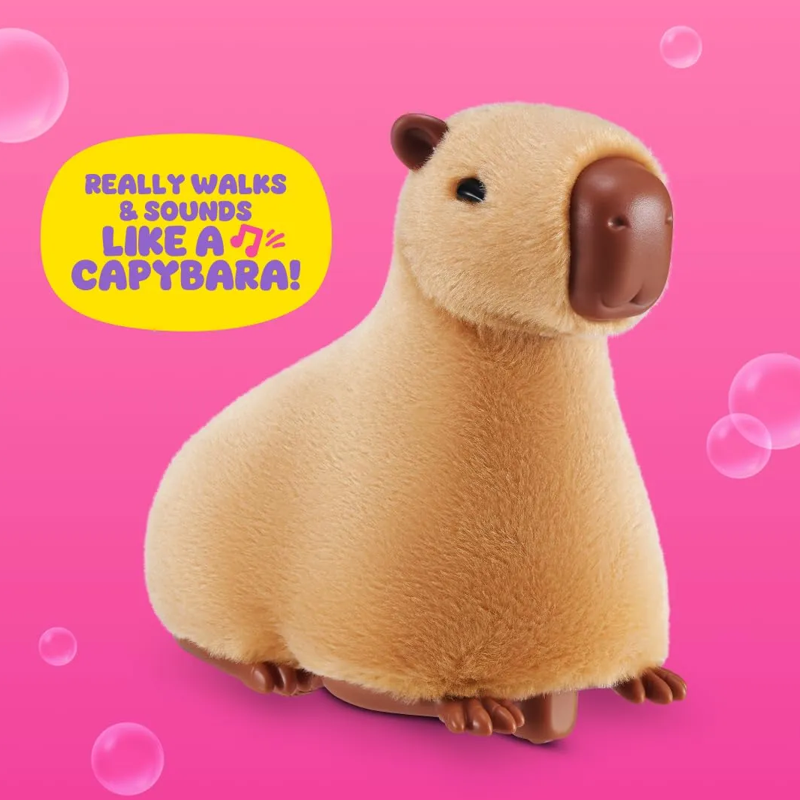 Pelúcia Pets Alive Mamãe e Bebê Capivara Surpresa - Candide