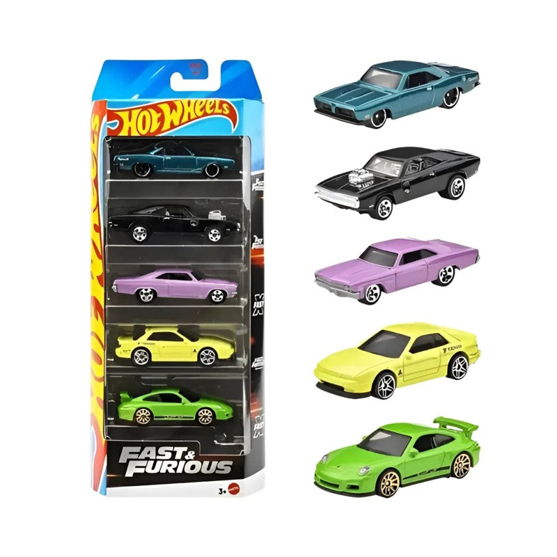 Hot Wheels Kit 5 Carrinhos Velozes e Furiosos - Mattel