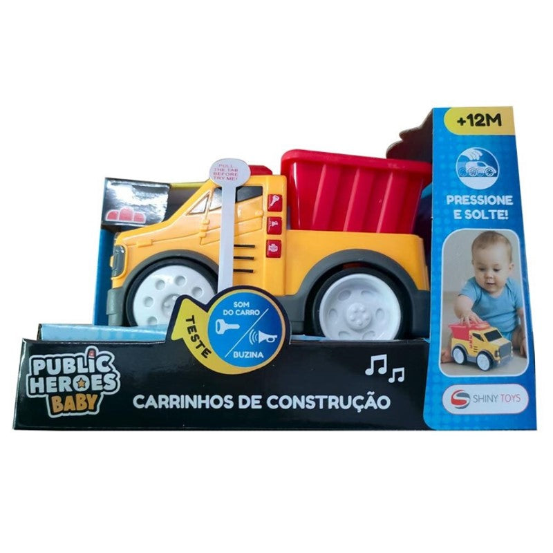 Caminhão Caçamba de Construção com Luz e Som - SHINY TOYS