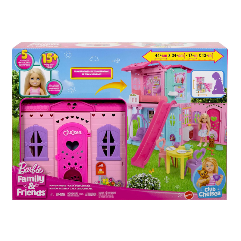Barbie Chelsea Casa de Bonecas Transformável - Mattel