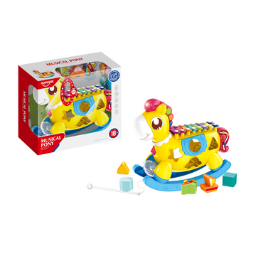 Brinquedo Musical Cavalinho com Luz e Som - Shiny Toys