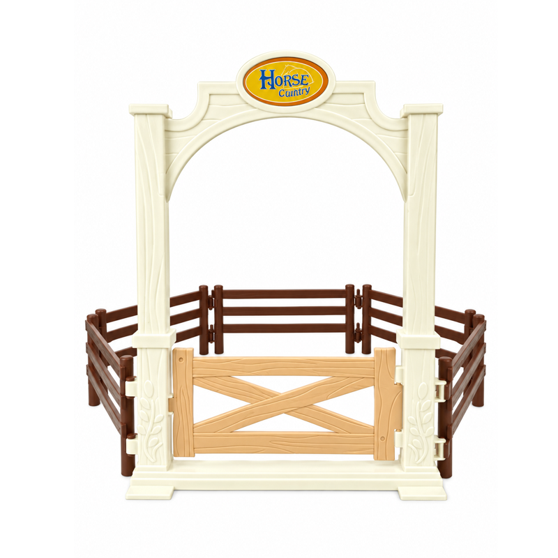 Conjunto Estábulo Infantil com Cavalo e Acessórios - Brink Center